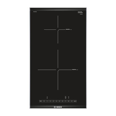 Bosch seeria 6 Domino, laius 30,6 cm, terasraamiga, must - Integreeritav induktsioonpliidiplaat