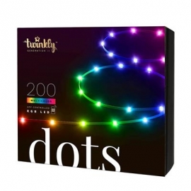 Twinkly Dots, 200 LED, IP20, 10 m, läbipaistev - Nutikas valgusriba