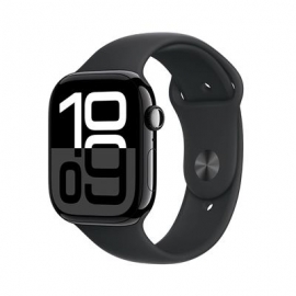 Apple Watch Series 10 GPS, 46 mm, sport band, S/M, must alumiinium / must - Nutikell