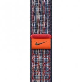 Apple Nike Sport Loop, 46mm, sinine/punane - Kellarihm