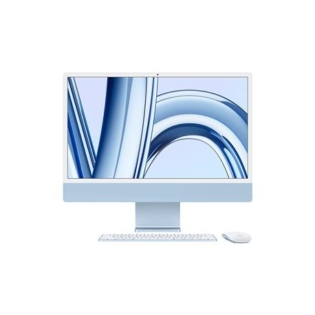 Apple iMac 24" (2023), M3 8C/8C, 8 GB, 256 GB, RUS, sinine - Kõik-ühes lauaarvuti