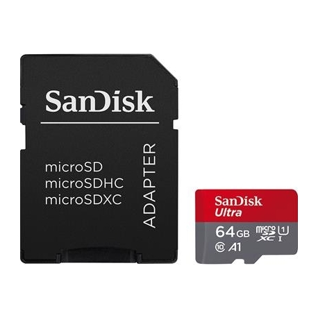 SanDisk Ultra microSD with SD Adapter, 64 GB - Mälukaart