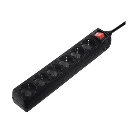 Hama Power Strip, 6-pesa, 5 m, must - Pikendusjuhe