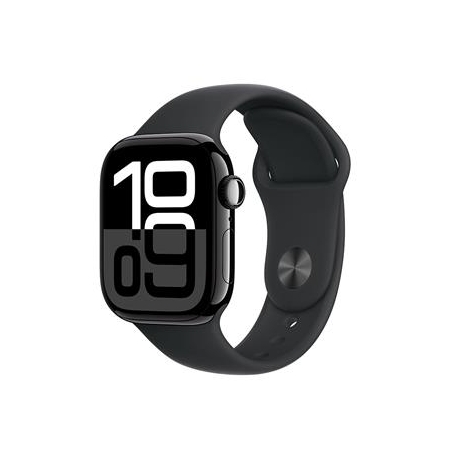 Apple Watch Series 10 GPS, 42 mm, sport band, S/M, must alumiinium / must - Nutikell