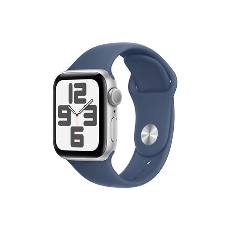 Apple Watch SE, 40 mm, GPS, sport band, S/M, hõbe alumiinium / sinine - Nutikell