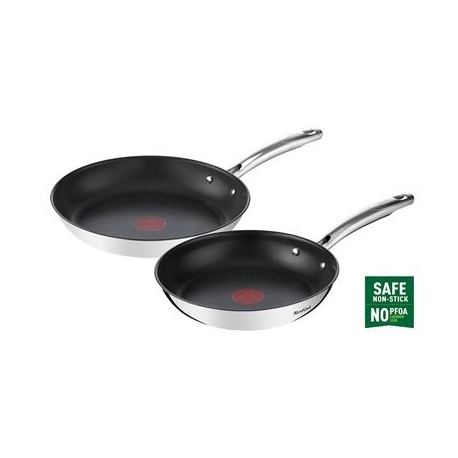 Tefal Duetto+, 24/28 cm, 2-osaline, roostevaba teras - Praepannide komplekt