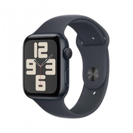 Apple Watch SE, 44 mm, GPS, sport band, S/M, must alumiinium / must - Nutikell