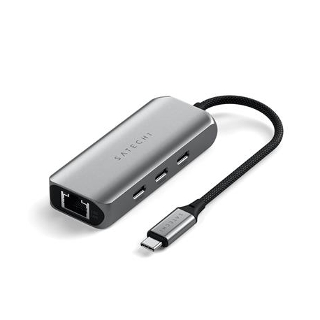 Satechi 4-in-1 USB-C Hub, LAN, hall - USB hub