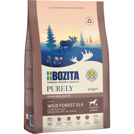 Bozita Purely Puppy&Junior ELK GRAIN FREE koeratoit 2,5kg