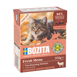 Bozita kassikonserv Sterilised Free Roaming Venison in Jelly 6x370g