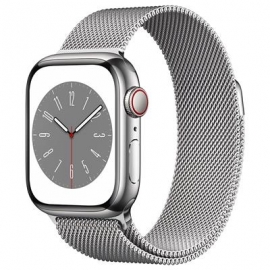 Apple Watch Series 8 GPS + Cellular, Milanese Loop, 41mm, hõbedane roostevaba teras - Nutikell