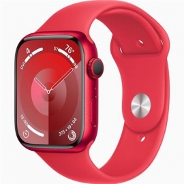 Apple Watch Series 9 GPS, 45 mm, Sport Band, M/L, punane - Nutikell