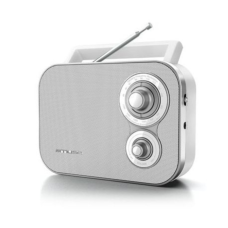 Muse M-051RW, FM, analoog, patareidega kasutatav, valge - Kaasaskantav raadio
