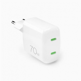 Puro MiniPro GaN Wall Charger, USB-C, 70W, valge - Laadija