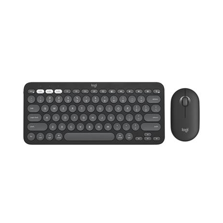 Logitech Pebble 2 Combo for Mac, US, must - Juhtmevaba klaviatuur ja hiir