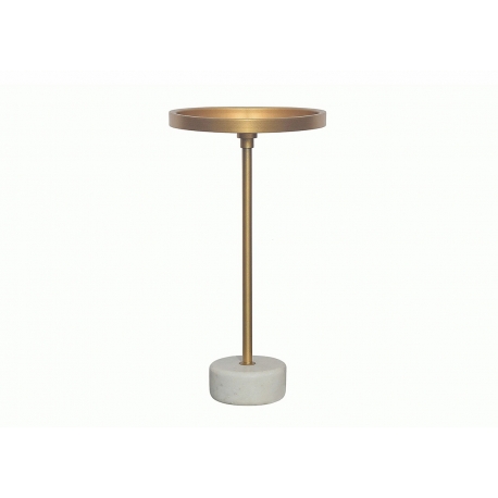 Abilaud TRAYFUL kuldne / valge, 30x30xH56 cm