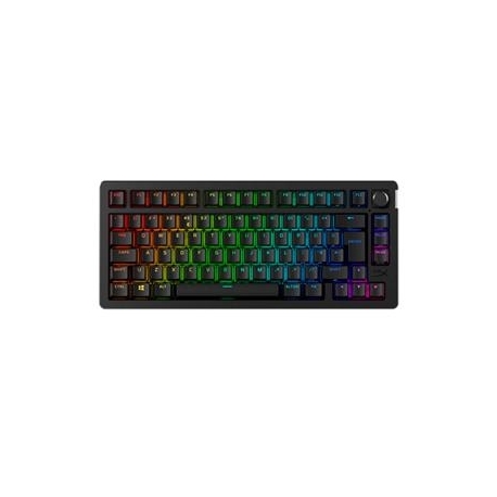 HyperX Alloy Rise 75, SWE, must - Juhtmevaba klaviatuur