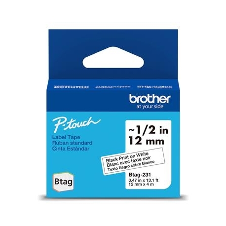 Brother Btag 231, 4m, must/valge - Silditeip
