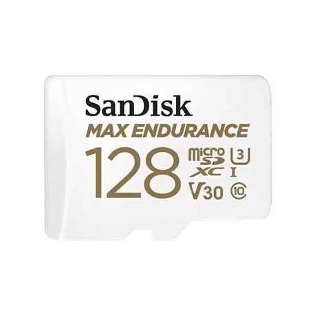 SanDisk Max Endurance, 128 GB, microSDHC, valge - Mälukaart