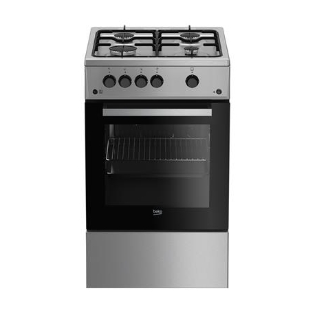 Beko, 60 L, laius 50 cm, roostevaba teras - Gaasipliit