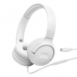 JBL Tune 520C, valge - Kõrvapealsed kõrvaklapid