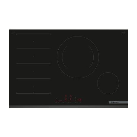 Bosch Seeria 6, laius 80,2 cm, raamita, must - Integreeritav induktsioonpliidiplaat
