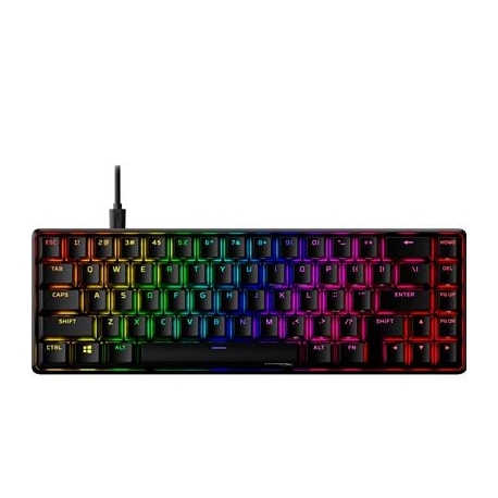 HyperX Alloy Origins 65, HyperX Red, Linear, US, must - Mehaaniline klaviatuur