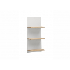 Seinariiul EMMIK mattvalge / tamm, 30x18xH70 cm