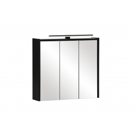 Peegelkapp EMMIK mattmust, 65x16xH63 cm