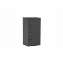 Lukustatav kapp LOCKED antratsiit, 45x41xH93 cm, 2 tk