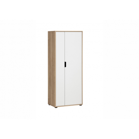 Kontorikapp EMMIK tamm / mattvalge, 65x41xH164 cm