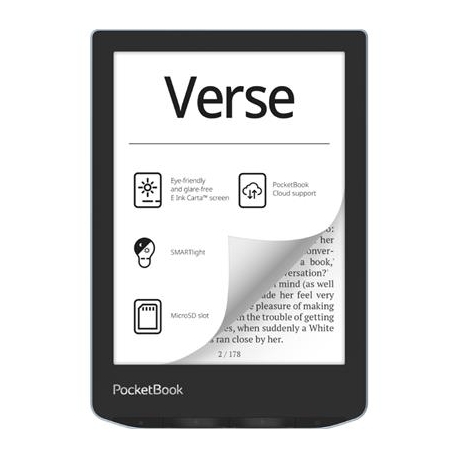 PocketBook Verse, 6", 8 GB, sinine - E-luger