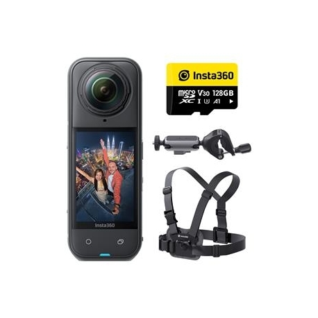 Insta360 X5 Road Cycling Bundle, 8K, 360º, must - Seikluskaamera