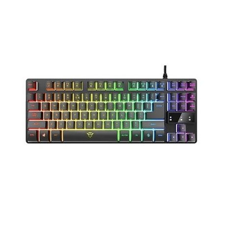 Trust GXT 833 Thado TKL, SWE, must - Klaviatuur