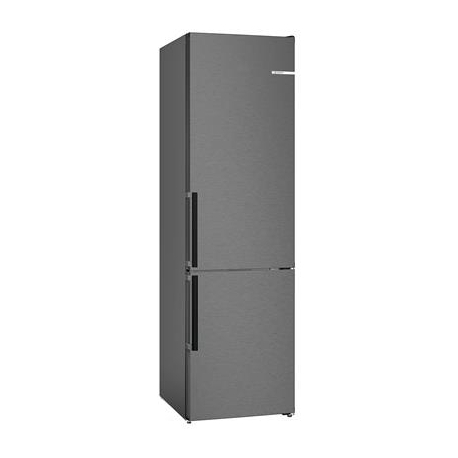Bosch, NoFrost, 363 L, kõrgus 203 cm, must roostevaba teras - Külmik